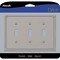 Amerelle Wall Plate, Number of Gangs: 3 gang Metal, Brushed Nickel Finish, Gray 74TTTBN - alternate 1